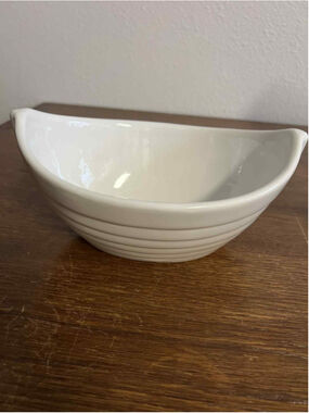 ND Exclusive Off White Antiqued Oliva Olives Bowl Ceramic Kitchen Serving Dish